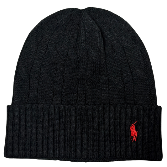RL CABLE KNIT BEANIE ONE SIZE